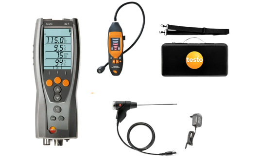 Flue Gas Analyser (Kit + Leak Detector) - 327